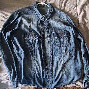 Off Brand Jean Button Down!!